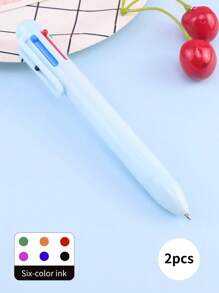 6-Color Customized Personalized Ballpoint Pen, 6-In-1 Multicolor Pen, Cartoon Multicolor Neutral Pen, Simple Portable Multifunctional Writing Pen, Cute Retractable Nurse Pen, Colorful Stationery Pen For Students And Office, Can Customize Your Name And Text, Suitable For Diary, Writing Supplies, Ideal For Mother's Day, Birthday, Teacher's Day, Christmas, Halloween Gifts,Office & School Supplies,Xmas Decoration,Smooth Writing Pen - Six-color Push Ballpoint Pen Type a - View 47