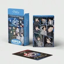 Banpresto Confezione regalo contenente 60 carte LOMO e 32 adesivi, carte fotografiche HD, accessori per fotoripresa, ideale come regalo di Natale