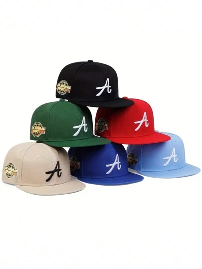 1 件字母图形休闲波西米亚派对可爱街头装涤纶（涤纶）刺绣防风保暖防紫外线装饰时尚嘻哈朋克简约运动休闲春夏秋冬派对日常装男女通用