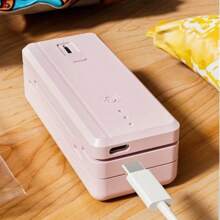 RAF Máquina de Selagem Portátil Mini 2 em 1, Máquina de Embalagem de Alimentos, Máquina de Selagem de Cozinha, Modelo com Carregamento USB, Eletrodomésticos de Cozinha