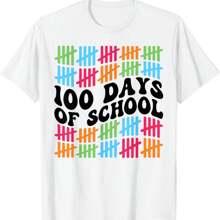 100 Days Of School Happy 100th Day Of School Student Teacher T-Shirt - 白色 - 查看 1