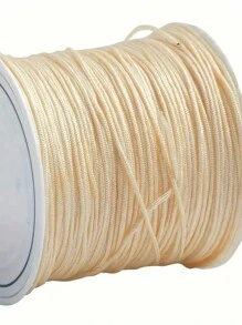 0.8mm Solid Color Acrylic Beading String, Suitable For DIY Bracelets And Necklaces - Non-Elastic Jewelry Making Supplies, 72 Yards