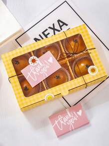 30 pezzi/50 pezzi Biglietti di ringraziamento, decorazioni per torte, confezioni regalo e biglietti di auguri, forniture per feste di compleanno e matrimonio, biglietti di apprezzamento per i clienti, adatti per negozi, rivenditori online, forniture per ufficio e negozi locali - Multicolore - Visualizzare 4