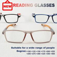 TR90 Flexible Frame Reading Glasses With Metal Hinges, Clear Vision Sports-Style Unisex Bifocal Glasses - White - View 4