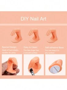 美甲练习架，带指甲或不带指甲的假手指，逼真的假手指，雕刻和彩绘美甲贴纸展示模型，美甲用品，美甲工具，美甲工具，返校，指甲，按压指甲的美甲工具