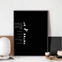 1 件 La Haine 电影海报无框海报俱乐部酒吧纸质复古海报墙面艺术画卧室书房贴纸无框 1 件无框歌手角色海报音乐海报帆布画墙面艺术画房间家居装饰帆布画 - 彩色 - 查看 3