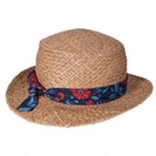 HATSON Ladies' Straw Hat Sun Hat Beach Visor Hat, Fashion Vacation Hat, SBRFEI2051BG