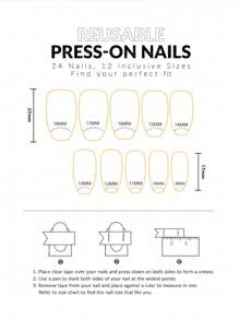 30 piezas de parches de uñas falsas en forma de ataúd corto, con diamantes brillantes, con un estilo francés dulce y fresco para mujeres, nuevos y de moda, que se adaptan a las yemas de los dedos, que incluyen 1 pieza de pegamento de gelatina y 1 pieza de tira abrasiva, adecuados para fiestas de mujeres, bailes, uso casual diario, uñas postizas desprendibles y reutilizables