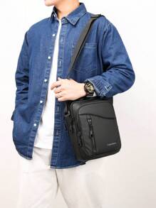 经典时尚单肩斜跨轻便防水小包男士包包男士礼物度假旅行必备品爸爸礼物男朋友礼物男士侧包斜挎包手提包单肩包邮差包流浪包冬季趣味礼物