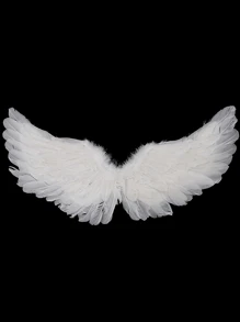 1pc Fashionable Unique Angel Feather Wings For Masquerade Party, Suitable For Stage Performance, Party Festival Celebration, Halloween Costume - Multicolor - View 5