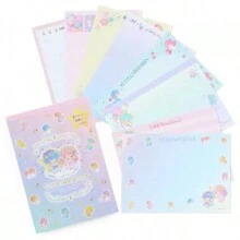 1 pièce Livre de mémos avec stickers Kuromi de Sanrio, livre de messages étudiant créatif et mignon, cahier de mémos décoratif pour la maison, 104 mémos par livre, cadeau pour la Saint-Valentin, anniversaire, remise de diplôme, stickers personnalisés