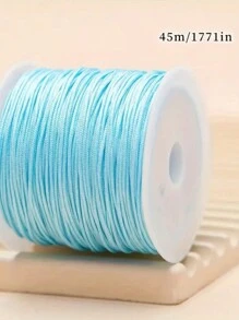 0.8mm Solid Color Acrylic Beading String, Suitable For DIY Bracelets And Necklaces - Non-Elastic Jewelry Making Supplies, 72 Yards
