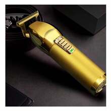 1pc Retro Hair Clipper Set USB Hair Clipper Electric Hair Clipper Automatic Hair Clipper Scissors - Gold - View 2