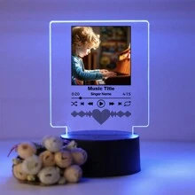 1 szt., personalizowane zdjęcia, personalizowane, spersonalizowane, czterokształtne światła muzyczne, personalizowane zdjęcia, dziel się ulubionymi wspomnieniami i najcenniejszymi chwilami, sztuka ścienna, prezenty dla nauczycieli, dzieci, kochanków, dziewczyn