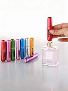 2pcs Bright Pink 5ml Perfume Bottle, Perfume Storage Bottle, Refillable Mist Spray Bottle, Reusable Small Bottle - Multicolor - View 1