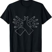 Double-Headed Eagle Hand Sign Shqipe Albania Gesture T-Shirt - Black - View 1