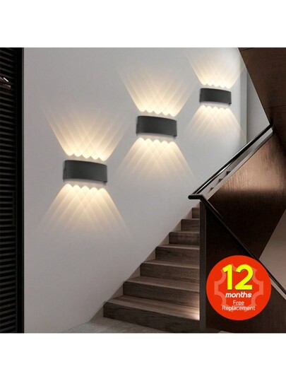 CANMEIJIA Waterproof Outdoor LED Wand Light, Aluminum/Plastic ative Lighting Garden, Ho Exterior, Patio, Courtyard, Street, 3000/4000/6500K, 85V 265V, IP65 Rated, Outdoor, Indoor, Living Room, Kitchen, Bedroom, Corridor, Stairway view 4