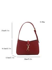 Bolso de hombro minimalista de media luna, bolso de tendencia, bolso y cartera de mujer con estilo para ir a trabajar