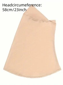 1pc Elastic Neck Gaiter - Soft & Breathable, UV Protection, Full Neck Coverage - Suitable For Casual Wear Hair Sleep Cap - A - View 9