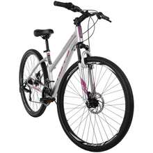 Bicicleta de montaña para mujer Rangeline de Huffy, 27.5 pulgadas, color plateado