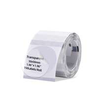 Marklife Transparent Thermal Printer Labels - Inkless, Self-Adhesive, Waterproof & Oil-Resistant - Multiple Sizes For Home, School, Office & Labeling Items - Compatible With P50 Printers - Clear - View 3