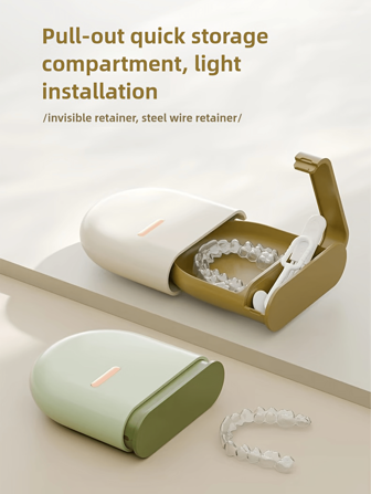 Portable Transparent Aligner Storage Case, ABS Sealed Retainer Holder Box, Invisible Braces Travel Organizer, Teeth Corrector Carrying Case, No Battery Required, Valentine's Day Special Edition Toiletry Bag Wash Bag Toiletry Travel Bag Makeup Storage Beach Beach Bag Vacation Holiday Essentials School Supplies Travel Essentials Ladies For College Dorm Bathroom Camping Accessories Mini Perfume For Women Perfume For Men Perfume Bottle