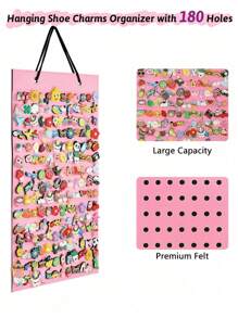 HALF    INSOLE Shoe Accessory Storage Box, 180-Hole Hanging Shoe Accessory Rack, Portable Shoe Accessory, Wall-Mounted Shoe Accessory Display Rack, For Shoe Accessories (Excluding Wooden Clogs)