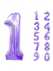 32 Zoll Folienballon Nummer, Aluminium Ziffernballon mit Ständer, kreative Geburtstags-Party Deko, 10. Jahrestag, Geschäftseröffnungsfeier, große silberne Zahlenballon, 32 Zoll Folienballon für Geburtstags-Hintergrund