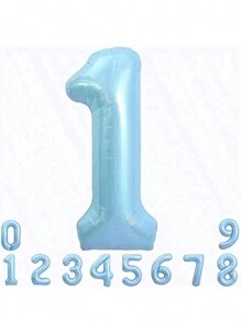 32 Zoll Folienballon Nummer, Aluminium Ziffernballon mit Ständer, kreative Geburtstags-Party Deko, 10. Jahrestag, Geschäftseröffnungsfeier, große silberne Zahlenballon, 32 Zoll Folienballon für Geburtstags-Hintergrund