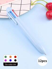 6-Color Customized Personalized Ballpoint Pen, 6-In-1 Multicolor Pen, Cartoon Multicolor Neutral Pen, Simple Portable Multifunctional Writing Pen, Cute Retractable Nurse Pen, Colorful Stationery Pen For Students And Office, Can Customize Your Name And Text, Suitable For Diary, Writing Supplies, Ideal For Mother's Day, Birthday, Teacher's Day, Christmas, Halloween Gifts,Office & School Supplies,Xmas Decoration,Smooth Writing Pen - Six-color Push Ballpoint Pen Type a - View 17