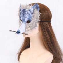 1pc Animal Masquerade Mask, Wolf Mask, Fox Mask For Holiday Party - Multicolor - View 4