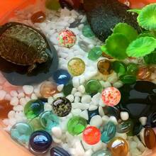 0.62 Inch Handmade Glass Marbles, Mixed Color Marbles, Fish Tank Decor, Aquarium Landscape, Vase Filler, Succulent Plant Decor, Maze Track Game, Checkers And Draughts Pieces, Teen Peg Game, Ideal Gift For Birthday Party And Gardening Enthusiasts - Multicolor - View 8