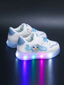 1 双儿童 LED 发光时尚休闲滑板鞋，适合所有季节 - 寶藍色 - 查看 6