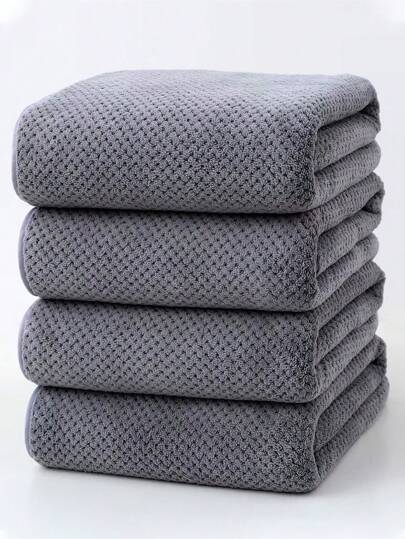 1条珊瑚绒毛巾，柔软吸水，速干，不掉毛，菠萝纹理，可用于擦脸/擦头发/擦手，适合成人、情侣、家庭日常使用 - 或 - 1条40英寸x80英寸大毛巾 - 或 - 1条80英寸x170英寸大沙滩/泳池浴巾，适合返校季、美容院、家庭浴室、浴室等场所使用，也可用于美容院、酒店、运动、家居用品、毛巾、护肤浴巾。