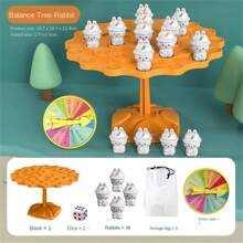1 Set Frog Balance Tree Game, Multiplayer Tabletop Game, Frog Stacking Toys, Board Game, Party Interactive Toy