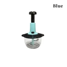 1PC Hand Cranked Manual Vegetable Chopper With Lock Capacity Of 50.72 Ounces, Made Of Stainless Steel Material, Can Be Used For Vegetable Chopping, Garlic Grinding, And Meat Chopping, Easy To Clean, Suitable For Home Kitchen Use - Multicolor - View 15