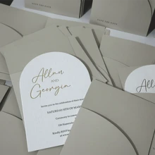 NIEWSPECIAL 10pcs Pocket Style Wedding Invitation Envelopes, Suitable For Engagement, Quinceañera, Christening And Other Occasions, Minimalist Invitation Envelopes, 5*7 Inch Invitations, DIY Invitations, Gift Cards, Pocket Wedding Invitations, You're Invited, Graduation Ceremony, Birthday Party, Bachelor Party And Other Occasions Gifts. - Multicolor - View 6