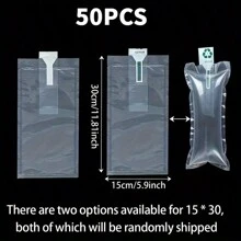 50pcs Inflatable Air Bubble Bags For Packaging, Cushion Boxes And Bags, Air Cushion Bags, Shoe Stuffing Bags, Storage Protective Bags, Transportation Protective Bags - White - View 15