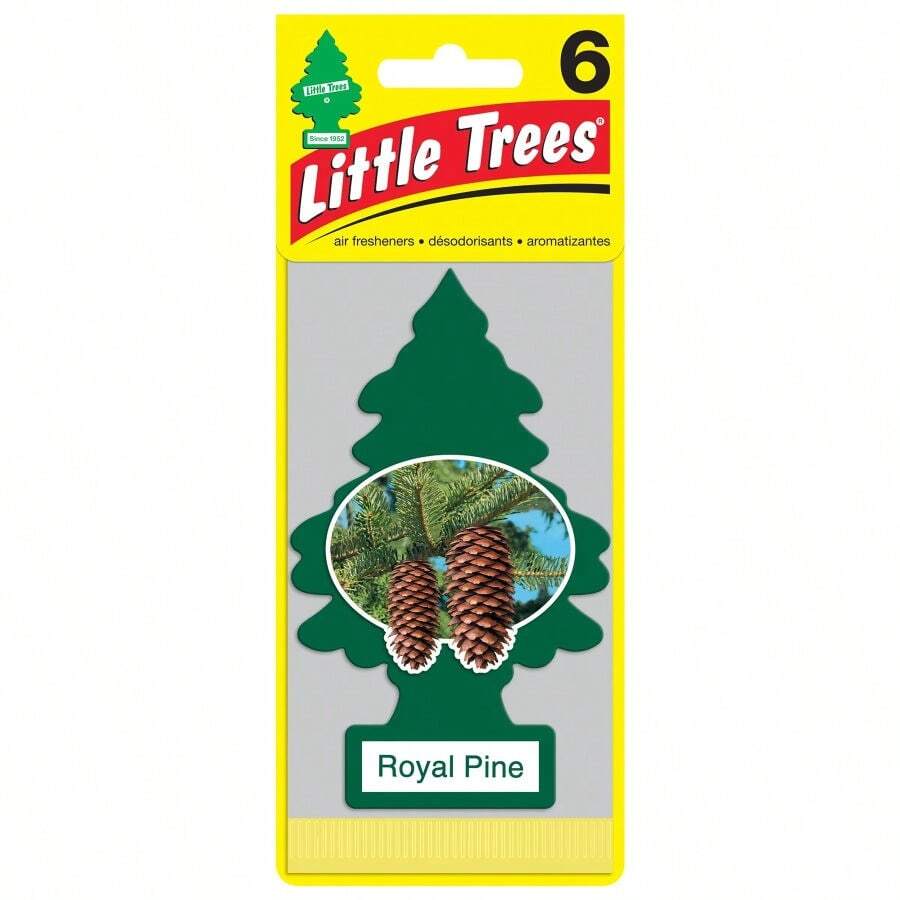 Little Trees Auto Air Freshener, Hanging Card, Royal Pine Pack Of 6 - Multicolor - View 1