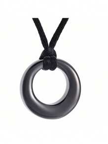 1pc Custom Text Urn Necklace For Human Or Pet Ash For Him Custom Carving - Eternal Circle Of Life - Cremation Jewelry - Memorial Jewelry - Gift Of Compassion