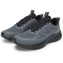 XTEP Men's Casual Sports Shoes, Fashion Comfortable Lightweight Outdoor Fitness Sneakers, Smoke Gray/Charcoal Gray