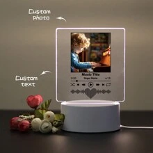 1 szt., personalizowane zdjęcia, personalizowane, spersonalizowane, czterokształtne światła muzyczne, personalizowane zdjęcia, dziel się ulubionymi wspomnieniami i najcenniejszymi chwilami, sztuka ścienna, prezenty dla nauczycieli, dzieci, kochanków, dziewczyn