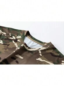 Summer New Camo Print Loose Casual Versatile Short Sleeve T-Shirt For Men