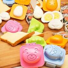 Moldes Cuadrados para Huevo Hervido 6 Piezas con Diseño de Dibujos Animados - Multicolor - Ver 11