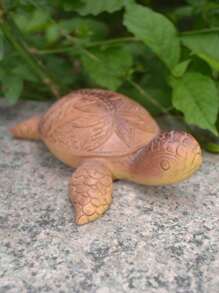 1pc Hawaii Sea Turtle Resin Crafts Ornament, Garden & Yard Decoration, Imitation Turtle Figurine