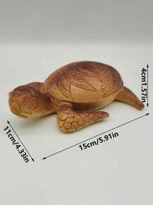 1pc Hawaii Sea Turtle Resin Crafts Ornament, Garden & Yard Decoration, Imitation Turtle Figurine