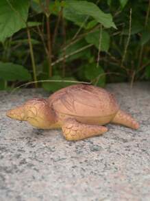 1pc Hawaii Sea Turtle Resin Crafts Ornament, Garden & Yard Decoration, Imitation Turtle Figurine