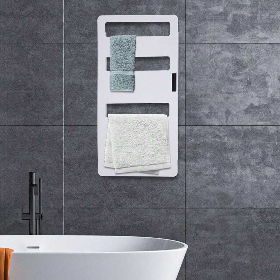 Electric Wall Mounted Towel Warmer Bathroom Graphene Heated Towel Rack 3-Layer - 1 - 查看 1