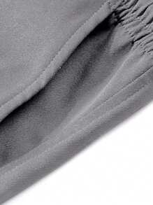 [Spring/Summer] Men's Solid Color Loose Jogger Pants, Outdoor Street Fashion Casual Cargo Pants With Side Flap Pockets, Breathable