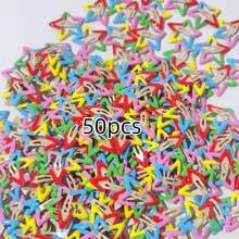 50 buc cleme dulci și drăguțe cu ulei picurat de culoare bomboane, cu cinci colțuri, în formă de stea, breton pentru femei/breton lateral/cleme de coadă de cal, accesorii de păr, cleme cu gheare, agrafe de păr